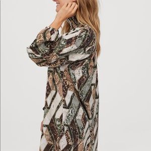 H&M smocked snakeskin dress , like new!!